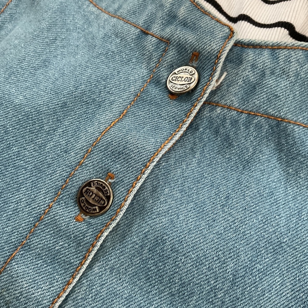 Vintage 90’s World Ciclon Service Denim Dress - Picture 3 of 6